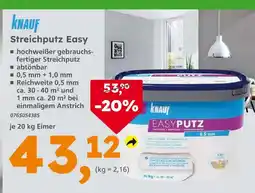 Globus Baumarkt Knauf streichputz easy Angebot