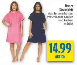 diska Damen strandkleid pink Angebot