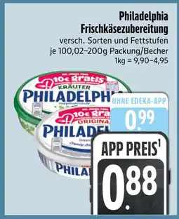 Edeka Philadelphia frischkäsezubereitung kräuter Angebot