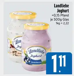Edeka Landliebe joghurt heidelbeere Angebot