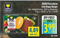 diska Edeka herzstücke irish angus burger Angebot