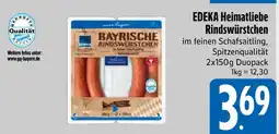 Edeka Edeka heimatliebe rindswürstchen Angebot