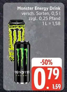 Edeka Monster energy drink Angebot