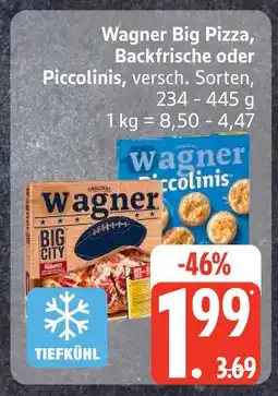 Edeka Wagner big pizza, backfrische Angebot