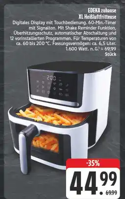 E-Center Edeka zuhause xl heißluftfritteuse Angebot