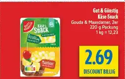 diska Gut & günstig käse-snack gouda & maasdamer Angebot