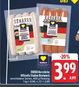 E-Center Edeka herzstücke offizielle stadion bratwurst Angebot