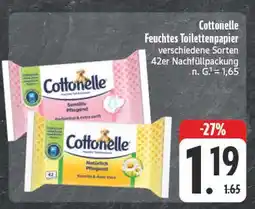 E-Center Cottonelle sensitiv pflegend Angebot