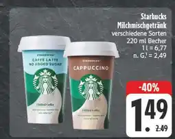 E-Center Starbucks caffe latte no added sugar Angebot