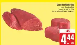 E-Center Deutsches rinderfilet Angebot