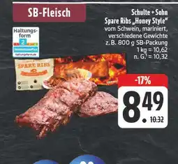 E-Center Schulte + sohn spare ribs 'honey style' Angebot