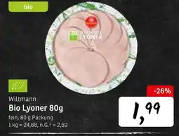 KONSUM Wiltmann bio lyoner Angebot