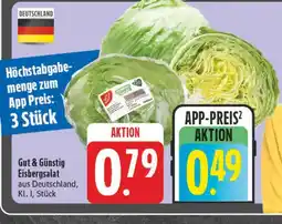 E-Center Gut & günstig eisbergsalat Angebot