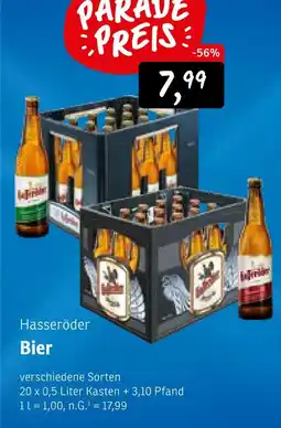 KONSUM Hasseröder bier Angebot