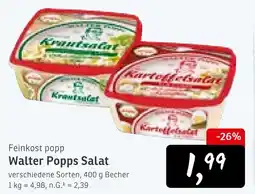 KONSUM Feinkost popp walter popps salat Angebot