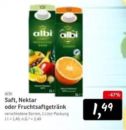 KONSUM Albi saft, nektar oder fruchtsaftgetränk Angebot