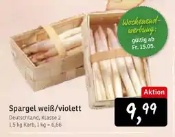 KONSUM Spargel weiß/violett Angebot