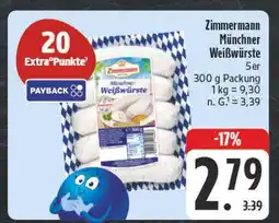 E-Center Zimmermann münchner weißwürste Angebot