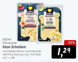 KONSUM Edeka herzstücke käse scheiben Angebot