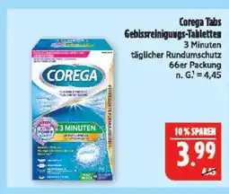 Marktkauf Corega tabs gebissreinigungs-tabletten Angebot
