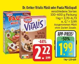 E-Center Dr. oetker vitalis müsli Angebot