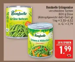 Marktkauf Bonduelle grüne bohnen Angebot