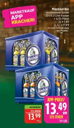 Marktkauf Mönchshof bier Angebot