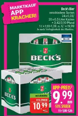 Marktkauf Beck's bier Angebot