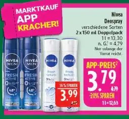 Marktkauf Nivea fresh active deospray Angebot