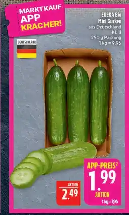 Marktkauf Edeka bio mini gurken Angebot