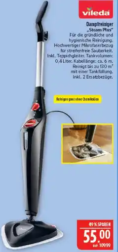Marktkauf Vileda dampfreiniger steam plus Angebot
