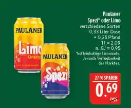 Marktkauf Paulaner spezi Angebot