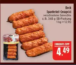 Marktkauf Beck spanferkel-cevapcici Angebot