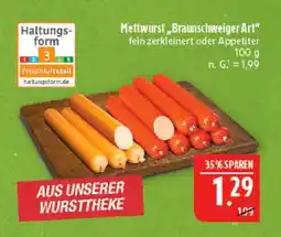 Marktkauf Mettwurst 'braunschweiger art' Angebot