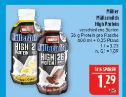 Marktkauf Müller müllermilch high protein banane-geschmack Angebot