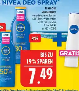 Marktkauf Nivea sonnenmilch Angebot
