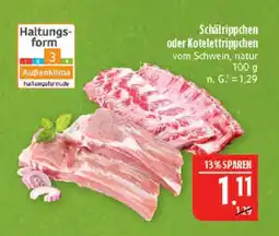 Marktkauf Schälrippchen oder kotelettrippchen Angebot