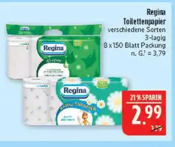 Marktkauf Regina toilettenpapier aloe vera Angebot