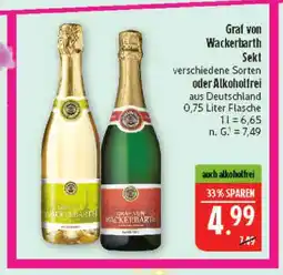 Marktkauf Graf von wackerbarth sekt alkoholhaltig Angebot