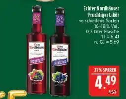 Marktkauf Echter nordhäuser fruchtiger likör beeren-lust Angebot