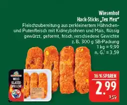 Marktkauf Wiesenhof hack-sticks tex mex Angebot