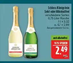 Marktkauf Schloss königstein sekt Angebot