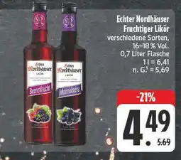 Edeka Echter nordhäuser beerenfrucht fruchtiger likör Angebot