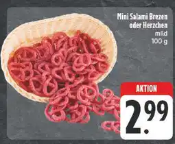 Edeka Mini salami brezen oder herzchen Angebot