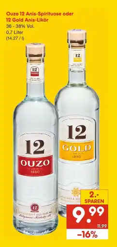 Netto Marken-Discount 12 ouzo anis-spirituose Angebot