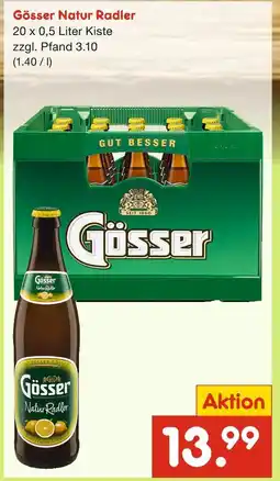Netto Marken-Discount Gösser natur radler Angebot