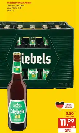 Netto Marken-Discount Diebels premium altbier Angebot