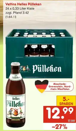 Netto Marken-Discount Veltins helles pülleken Angebot