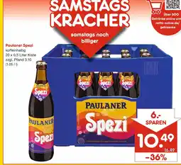 Netto Marken-Discount Paulaner spezi Angebot