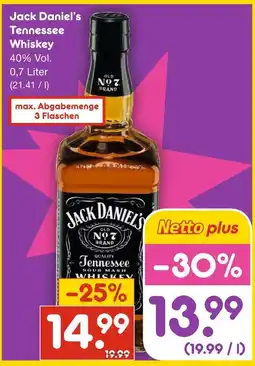 Netto Marken-Discount Jack daniel's tennessee whiskey Angebot
